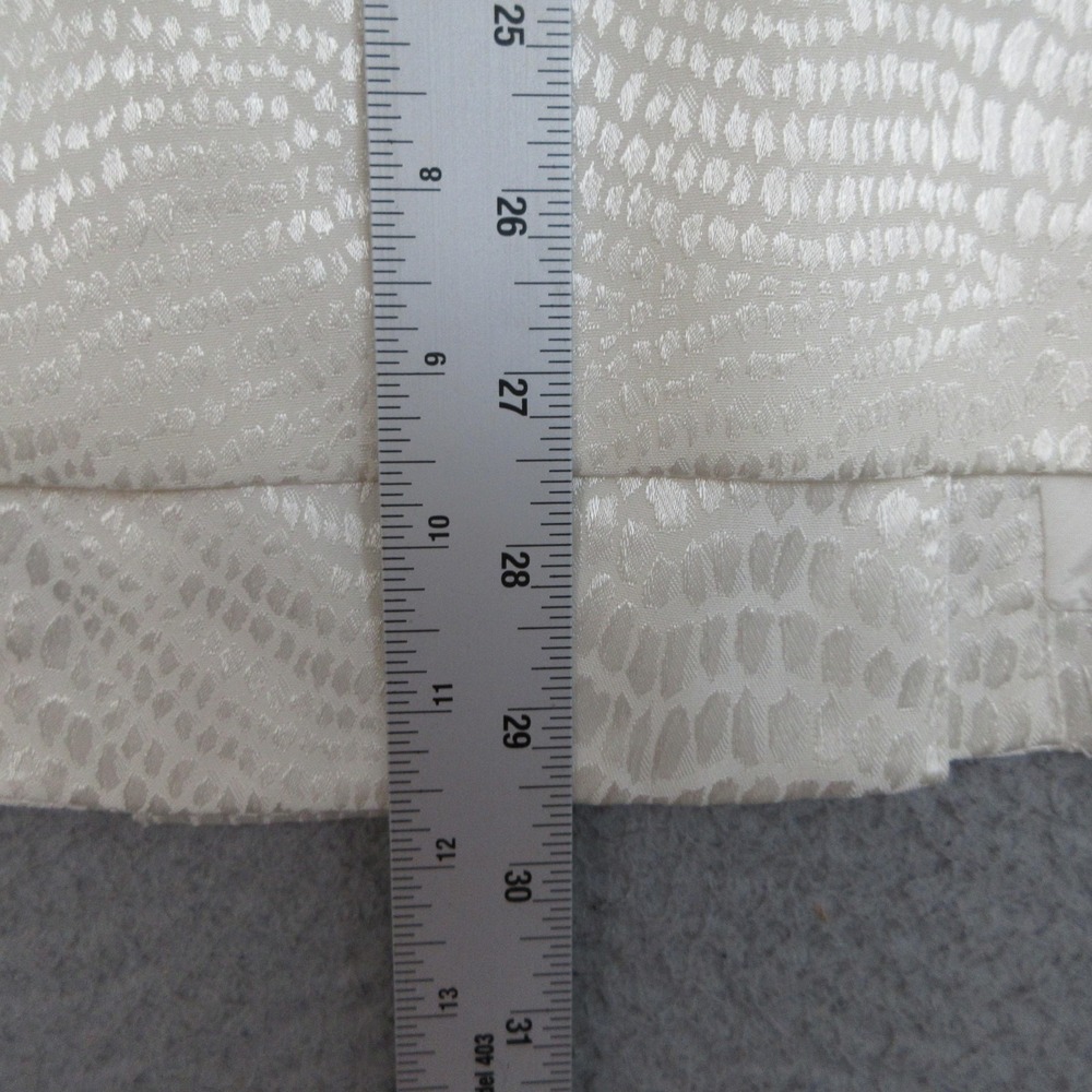 Lord &Taylor Jacquard Skirt Suit Women 14 Ivory Quiet Luxury Formal Classic Glam - Picture 15 of 16